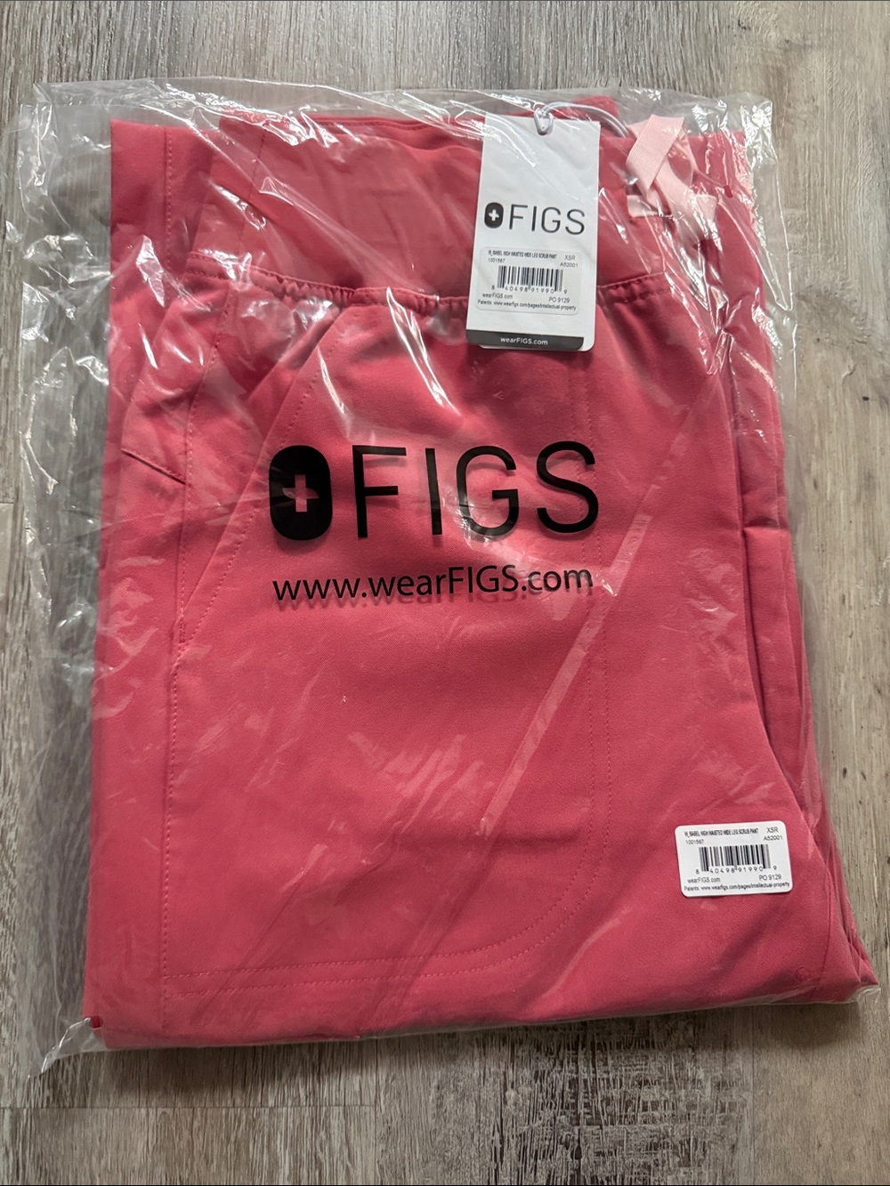 Figs pulmonary pink high waisted Isabel XSREGULAR